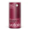 VETAIN Veganes Proteinpulver Waldbeere - 20g Eiweiß - 600g - Ohne Süßungsmittel - Bio Protein Pulver - 5 Proteinquellen fermentiert Erbsen & Reis - Vollständiges EAA & BCAA - Laborgeprüft