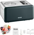 VEVOR automatische Eismaschine 1,5 L mit eingebautem Kompressor (150 W) kein Vorgefrieren, Ice Cream Maker mit 3 Modi, elektrischer Eismaschine Sorbet Maker