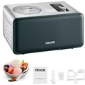VEVOR automatische Eismaschine 1,5 L mit eingebautem Kompressor (150 W) kein Vorgefrieren, Ice Cream Maker mit 3 Modi, elektrischer Eismaschine Sorbet Maker