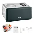 VEVOR automatische Eismaschine 1,5 L mit eingebautem Kompressor (150 W) kein Vorgefrieren, Ice Cream Maker mit 3 Modi, elektrischer Eismaschine