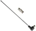FeinTech TZA00800 UKW Teleskop-Antenne mit IEC-Stecker Adapter FM DAB DVB-T