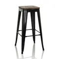 Barhocker Sitzfläche drehbar Tresenhocker Bar Hocker Metall Holz VANTAGGIO