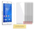 Cadorabo Schutzfolie für Sony Xperia Z3 COMPACT, (1-St), 10x Displayschutzfolien