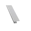 GUTTA Verlegeprofil, BxHxL: 20 x 16 x 2000 mm, Aluminium - silberfarben