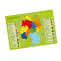 nikima - Kinder Lernposter Deutschland mit Bundesländern - Plakat für Kindergarten Schule Schulanfang Schuleintritt Einschulung Kinderzimmer Deutschlandkarte - Größe DIN A3-420 x 297 mm