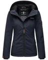 Marikoo Outdoorjacke Brombeere sportliche Übergangsjacke mit Kapuze