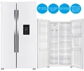 PKM Side by Side NoFrost Kühlschrank Wasserspender Große Türgriffe 439 L Weiß