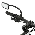 Wicked Chili Rückspiegel für Fahrrad Lenker (Spiegelfläche: 102 x 44 mm, Made in Germany) Spiegel mit Schwanenhals, konvex - ideal für E-Bike, Roller, Mofa, Rollstuhl, Rollator, Kinderwagen, etc.