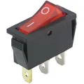 Wippenschalter beleuchtet | 3polig | EIN/AUS | 250V~ / 15A | SnapInMontage | ...