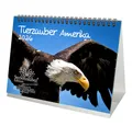 Seelenzauber Tischkalender Tierzauber Amerika DIN A5 Tischkalender für 2026 Tiere Wald Natur