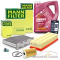 MANN INSPEKTIONSPAKET +5l 5W-30 FÜR AUDI A3 VW GOLF 6 TOURAN PASSAT 1.6 2.0 TDI