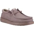 HEYDUDE Men Wally Stretch Canvas Deep Taupe Casual Moccasin 42 EU