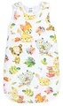 TupTam Schlafsack Baby 2.5 TOG – OEKO-TEX Ganzjahresschlafsack Kinder mit Seitlichem Reißverschluss, Ärmellos, Farbe: Fuchs Eule Hase, Größe: 68-74