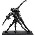 Kare Design Deko Figur Dancers, Schwarz, Handarbeit, Deko Objekt fürs Wohnzimmer, für Regale, Ballett, Tanz Design, Klassisch, Schlafzimmerdekoration, 38x34x13