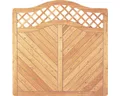 Zaun Hauptelement Skagen Rankgitter Bogen 180 x 180 cm natur