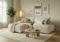 TRENDMANUFAKTUR Ecksofa Fordon II, Schlafsofa mit Bettkasten, Couch in L-Form, Breite 250 cm, in Cordstoff HYPER, cream, Armlehne links