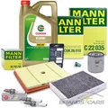 MANN-FILTER INSPEKTIONSPAKET SET C +ÖL FÜR AUDI A1 VW POLO 5 SKODA FABIA 1.0 TSI