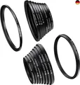 K&amp;F CONCEPT 18 teiliges Filteradapter Set Kamera Objektiv Filter Metall