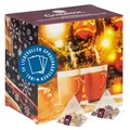 Corasol Pyramiden-Tee-Adventskalender Premium Tee Adventskalender für Zwei (Paare & Pärchen) mit liebevollen Spruchkärtchen & 2 x 24 fruchtigen ...