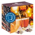 Corasol Tee Adventskalender 2025 für Zwei Paare & Pärchen mit liebevollen Spruchkärtchen & 2 x 24 fruchtigen Teemischungen im Pyramidenbeutel