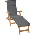 Deckchair Auflage Loftlux Dc 175x45x5 Cm Graphitgrau, 175x45x5 Cm - Beautissu