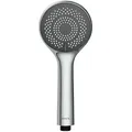Wenko - Duschkopf Watersaving Ø 9,5 Cm, Ø 9,5 Cm, Silber Glänzend, Kunststoff (abs) Chrom Grau - Silber Glänzend