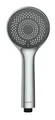 WENKO Duschkopf Ø 9,5 cm, Watersaving System, Handbrause mit 3 Funktionen