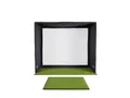 celexon FAIRWAY Professional Golf-Simulator-Abschlagbox 3 × 3 × 3 m mit 4K-Impact-Tuch 1000037226