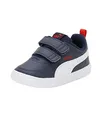 Puma Courtflex V2 V Inf Sneakers, Unisex, für Kinder, Peacoat-High Risk, Rot, 9 UK