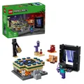 LEGO Minecraft 21584 Reise durch Nether und Endportal Bausatz, Mehrfarbig