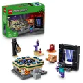 LEGO Minecraft Nether & End Portal Journey - Building Toy w/a Cool Hero, Enderma