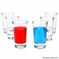 6x Lino Schnapsgläser 2cl bis 4cl Shot-Glas Pinnchen Stamper Party Bar Wodka