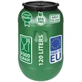 Weithalsfass Futtertonne Fasssilage Regen Fass Gepäcktonne 120 Liter mit Deckel grün - Grün