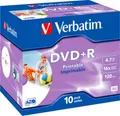 Verbatim® DVD+R, bis 16fach, 4,7 GB/120 min, 10 JewelCases 78700