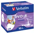 10x Verbatim DVD+R Rohlinge 4,7GB 16x bedruckbar
