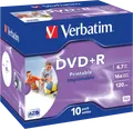 DVD+R4,7 VER10P - Verbatim DVD+R 4,7GB,10erJewelCase, printable