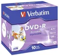 Verbatim DVD-Rohling 16xDVD+R Printable 10er Jewelcase 43508, Bedruckbar