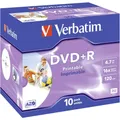10er Multipack Verbatim 43508 DVD+R Rohling 4.7 GB 10 St. Jewelcase Bedruckbar