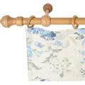SN DECO GROUP Gardinenstange Ares, 1-läufig, Fixmaß, mit Bohren, verschraubt, Holzwerkstoff, 28 mm, Holz, verschiedene Längen und Farben, Komplettset braun 120 cm