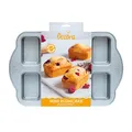 Decora 0075035 8 Cup MINI LOAF PAN 9,5 X 6,3 X 3,6 H cm, Stahl, Silber