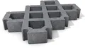 Rasengitter Steine aus dem Recycling-Kunststoff hanit®, mit Verbindungssystem, 60cm x 40cm x 8cm (1m² = ca. 4,17 Steine), grau (12)