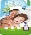 Tidoo 503891 - Einwegwindeln für Tag und Nacht, Größe 4+, Maxi+ 9-20 kg, Unisex