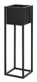 Blumentopf mit Gestell Metall schwarz Pflanzgestell Pflanztopf Pflanzkasten Höhe 50 oder 70 cm (Höhe 70 cm)