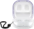 kwmobile Hülle kompatibel mit Samsung Galaxy Buds 2 Pro / Buds 2 / Buds Live - TPU Silikon Schutzhülle Case Cover Kopfhörer Lavendel Transparent