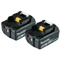 Makita Akku-Set: 2x BL1860B, 18V, 6,0Ah (197428-4)