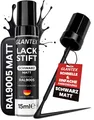 Lackstift Schwarz Matt RAL 9005 15ml Autolack
