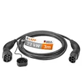Ladekabel Typ 2, bis zu 22 kW, 32 A, 3-phasig, Schwarz, 3 m
