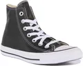 CONVERSE 132170 CT Wie Hi Leder Herren Stiefel IN Schwarz UK 3 - 13