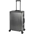 TRAVELHOUSE® Aluminium Koffer Tokyo 66l grau ca. H 65 x B 42 x T 24,5 cm Reisekoffer - Grau