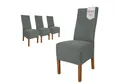 sh SCHEFFLER-HOME LIVE HOMESTYLE Stuhlhusse Moderner Stuhlbezug "Emma" aus elastischer Baumwolle Cottina, abnehmbarer & waschbarer Spannbezug für Stühle